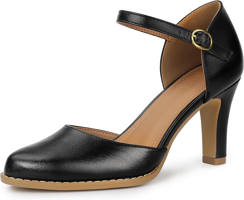 Nude Block Heel Pumps