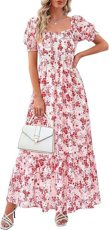 Maxi Boho Floral Dress