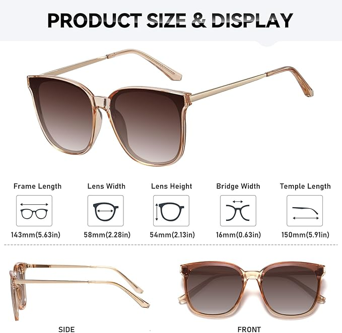 Oversized Cat‑Eye Sunglasses