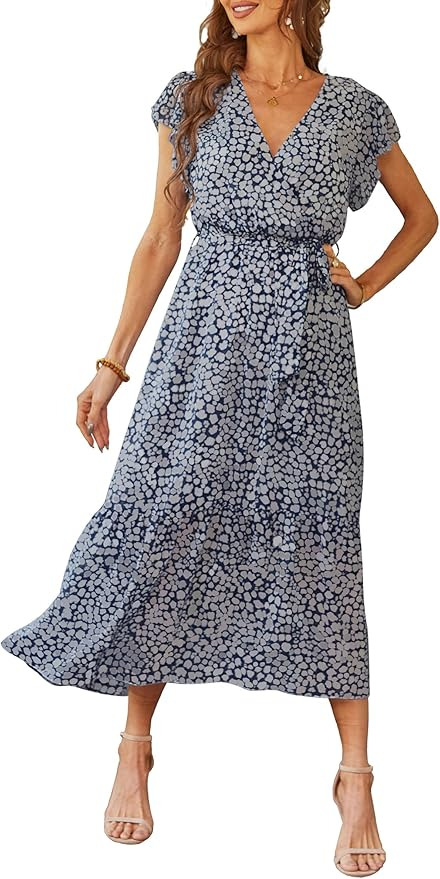  PRETTYGARDEN Wrap Maxi Dress – Best Flattering Fit