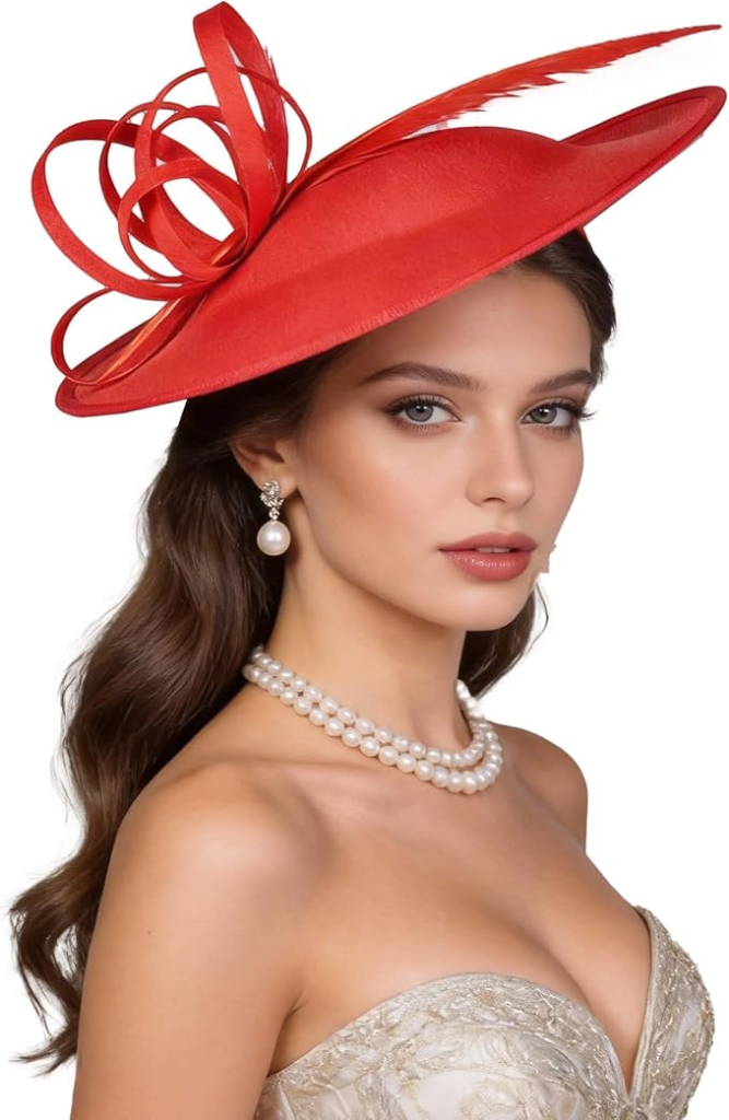 Fascinator Hat with Feather Detail