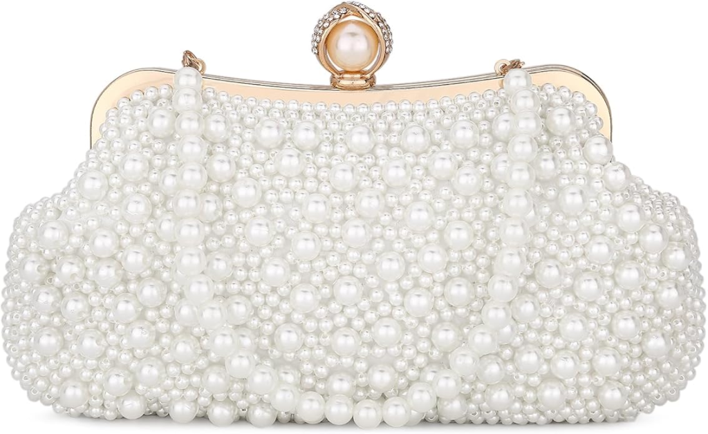 Pearl Clutch Evening Bag