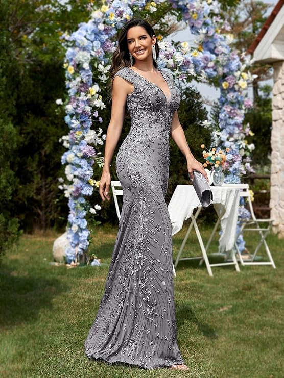Sequin Mermaid Red Carpet Gown (High Glam Look)