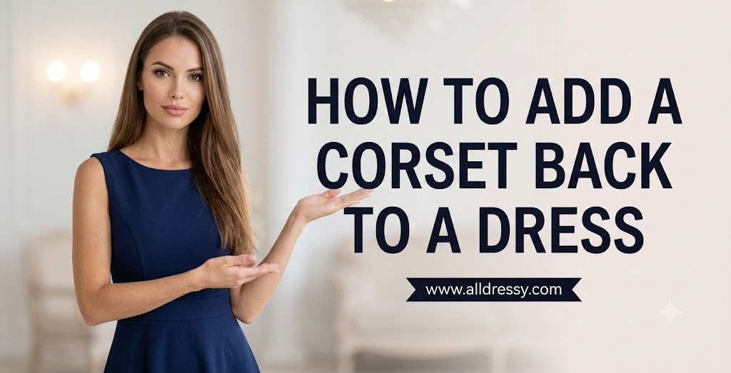How to Add a Corset Back to a Dress