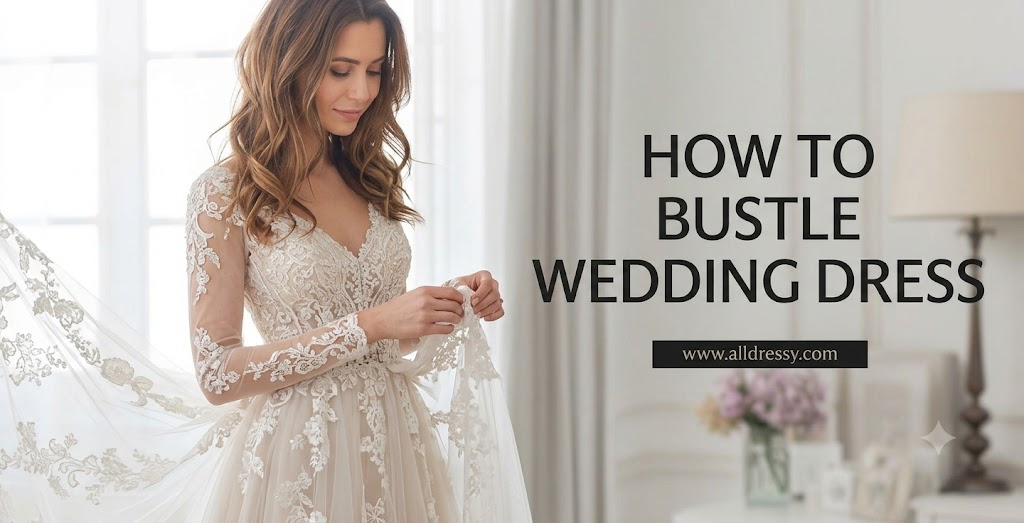How to Bustle Wedding Dress