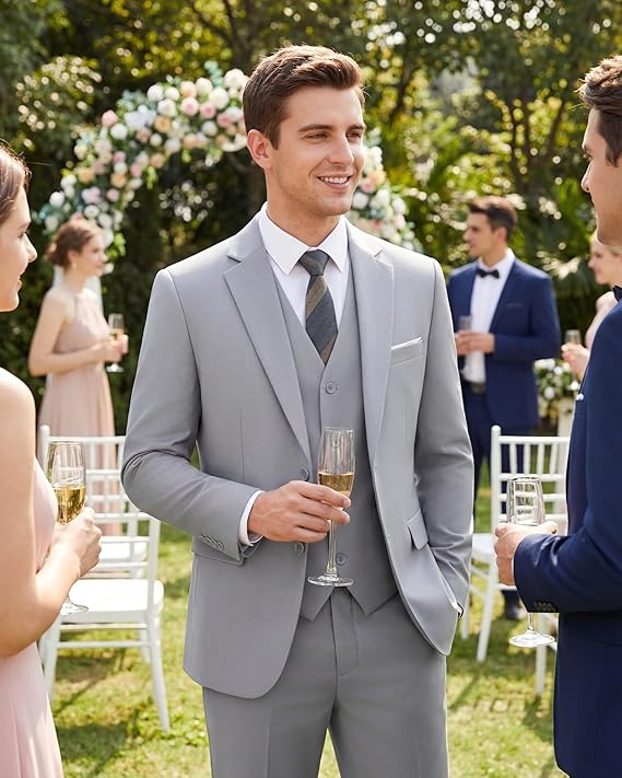 Men’s Slim Fit Formal Suit Set (Blazer + Pants)