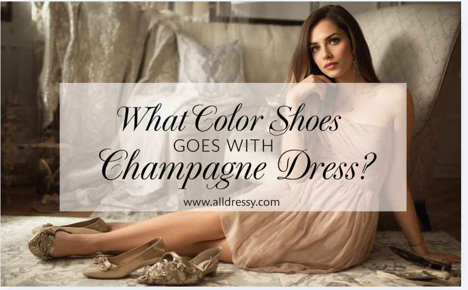 What Color Shoes Goes With Champagne Dress?