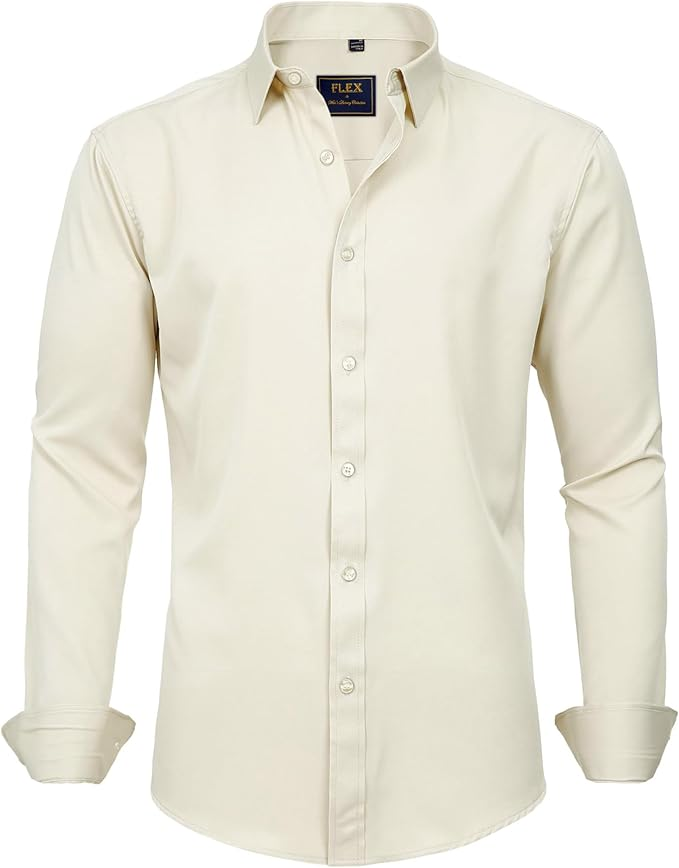 J.VER Men's Stretch Wrinkle-Free Dress Shirt