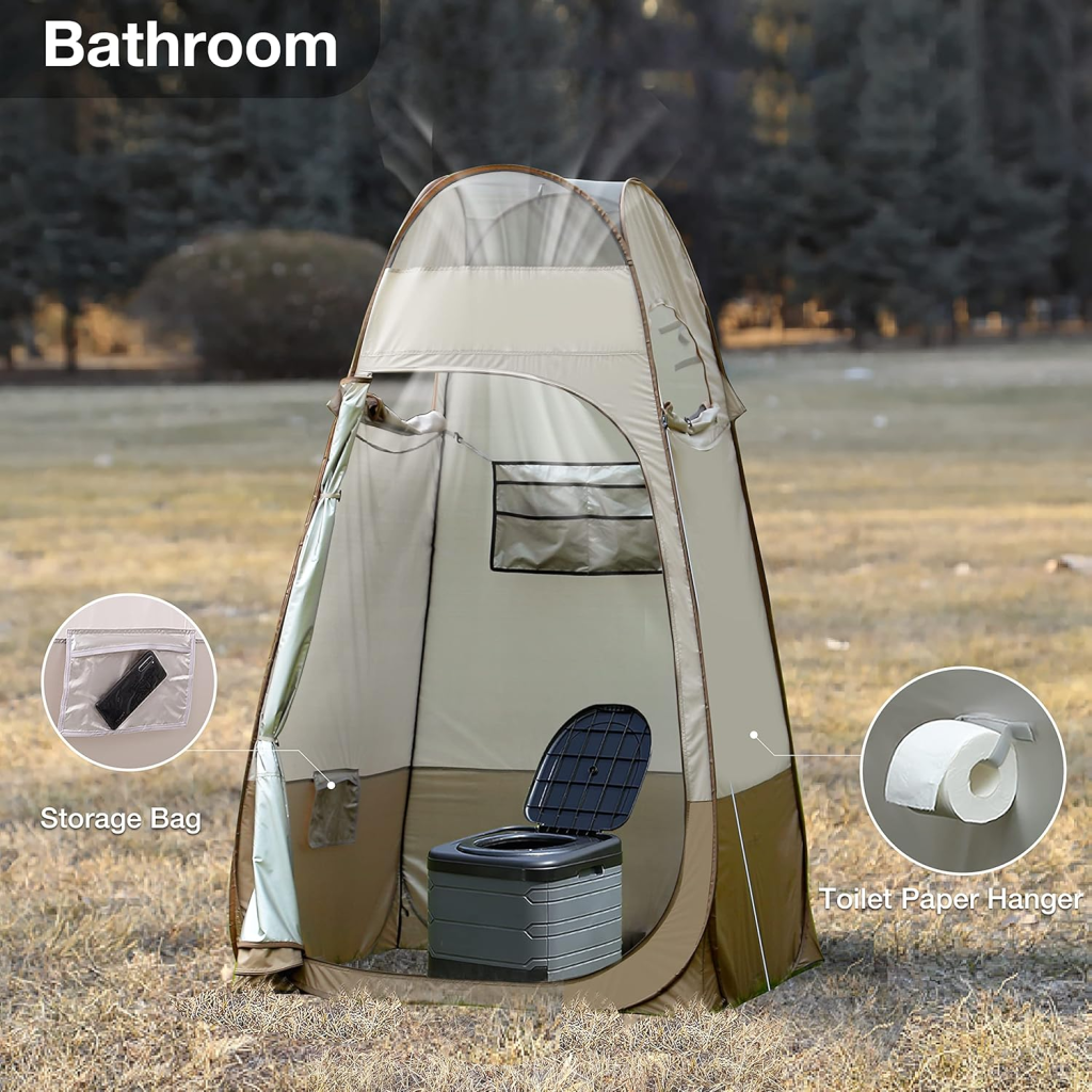 WolfWise Portable Pop Up Shower Privacy Tent