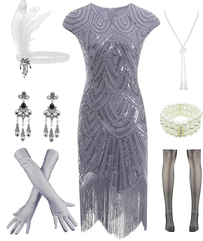 Letter Love Women's Great Gatsby Flapper Dress