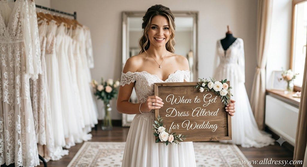 When to Get Dress Altered for Wedding