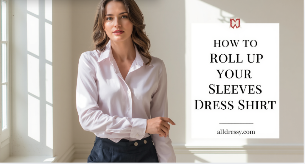 How to Roll Up Your Sleeves Dress Shirt