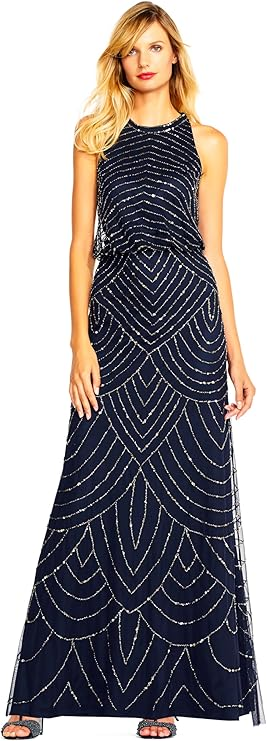 Adrianna Papell Women's Beaded Evening Gown