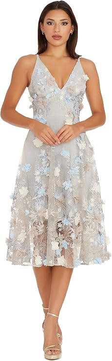 Dress the Population Women's Audrey Fit-and-Flare Dress