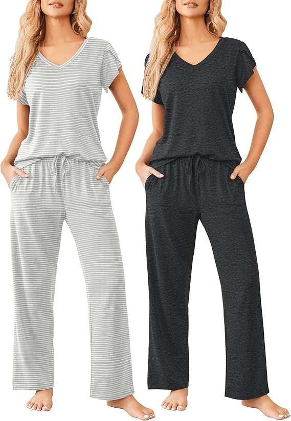 Ekouaer Matching Pajama Set