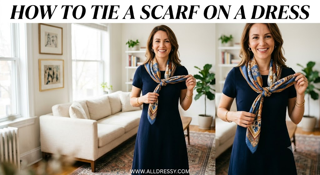 How to Tie a Scarf on a Dress