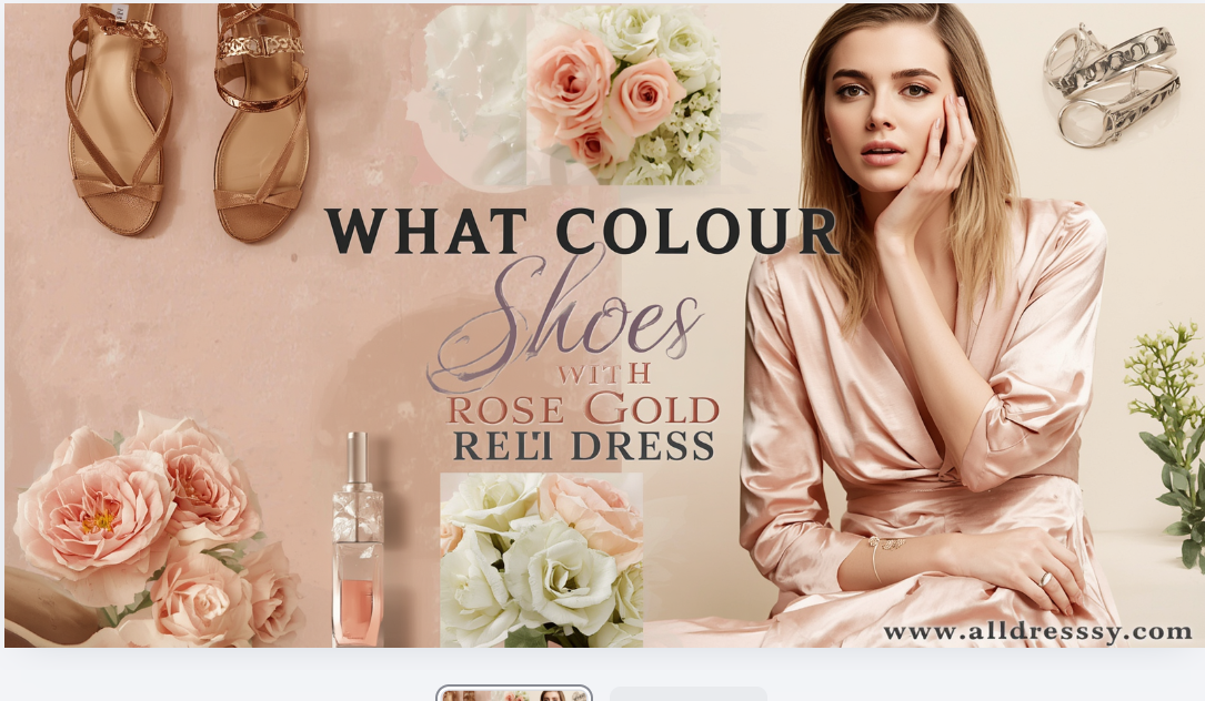 What Colour Shoes with Rose Gold Dress