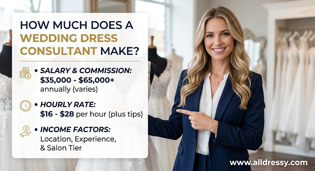 How Much Does a Wedding Dress Consultant Make?