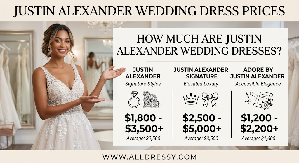 How Much Are Justin Alexander Wedding Dresses?