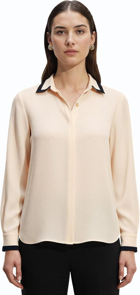 Anne Klein Women's Classic Button-Front Blouse